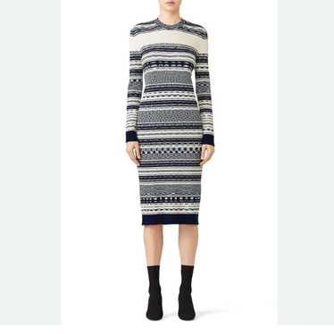 Tory Burch Julie Ribbed Knit Sweater Midi Long Sl… - image 1