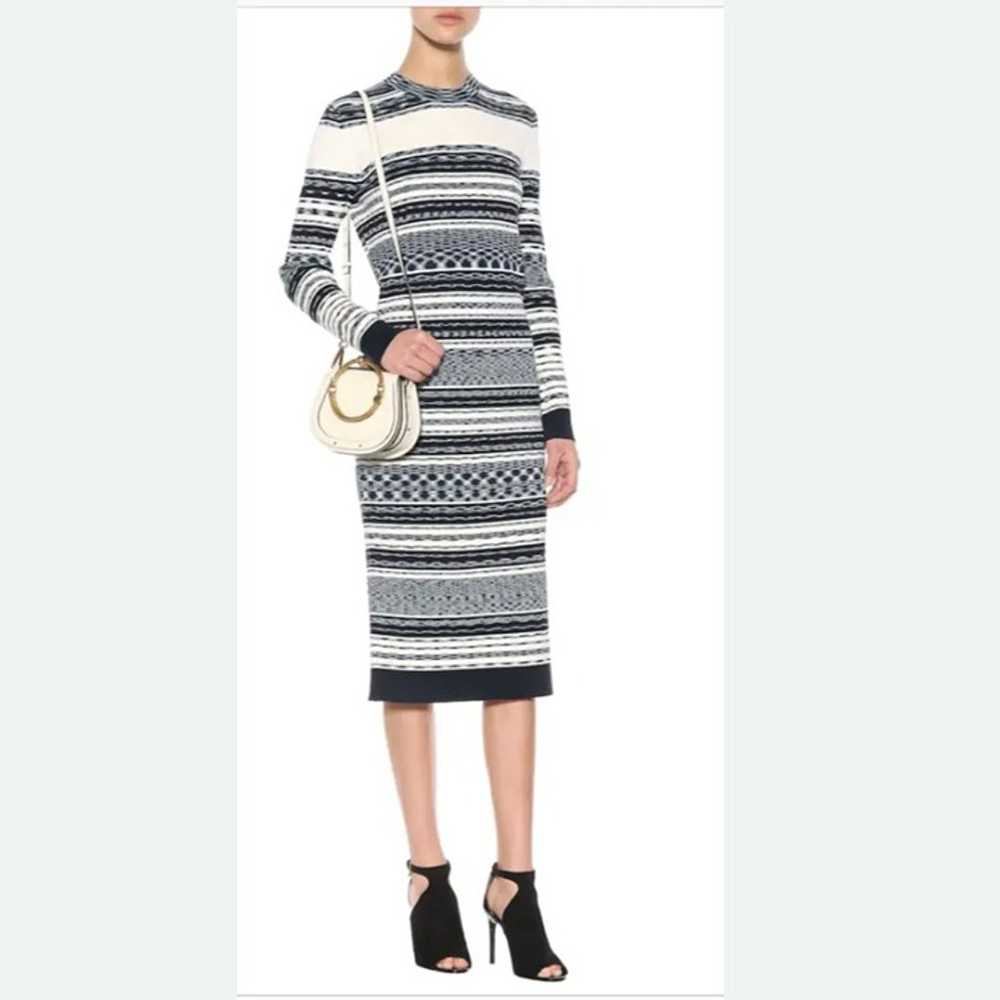 Tory Burch Julie Ribbed Knit Sweater Midi Long Sl… - image 2