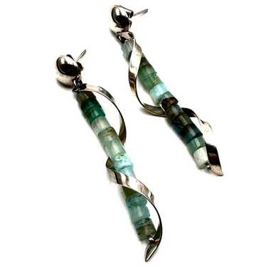 Carolyn Pollack Green Gemstone Sterling Silver Ch… - image 1