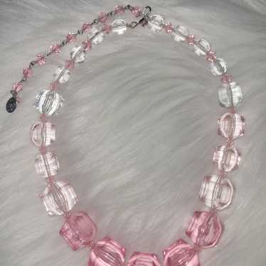 Tarina Tarantino Necklace | Pink | Chunky | Crysta