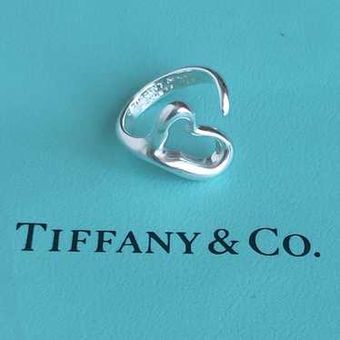 Tiffany ring open heart silver heart size 9 925