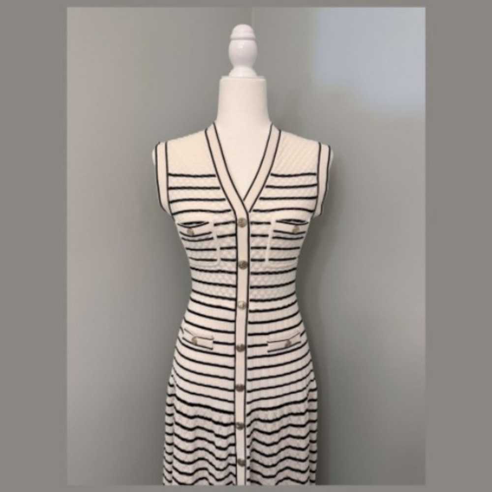 55% OFF! Molina Striped Knit Dress - image 2