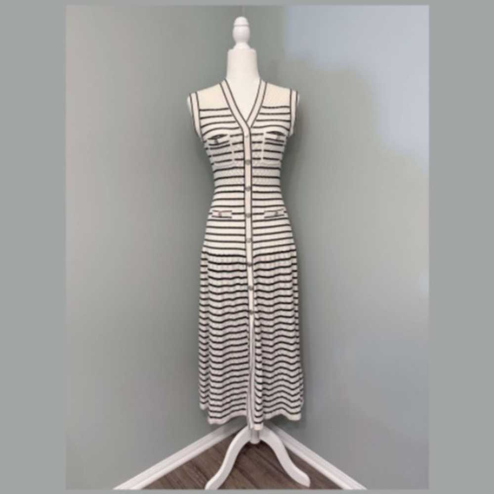 55% OFF! Molina Striped Knit Dress - image 4