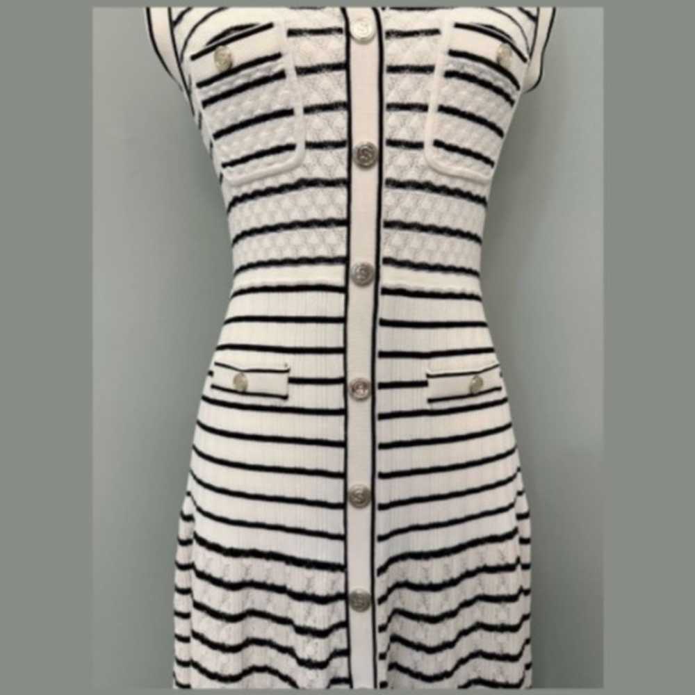 55% OFF! Molina Striped Knit Dress - image 7