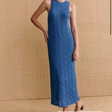 SEZANE Wilma knit dress Small/blue - image 1