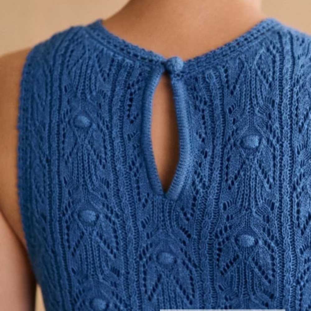 SEZANE Wilma knit dress Small/blue - image 2