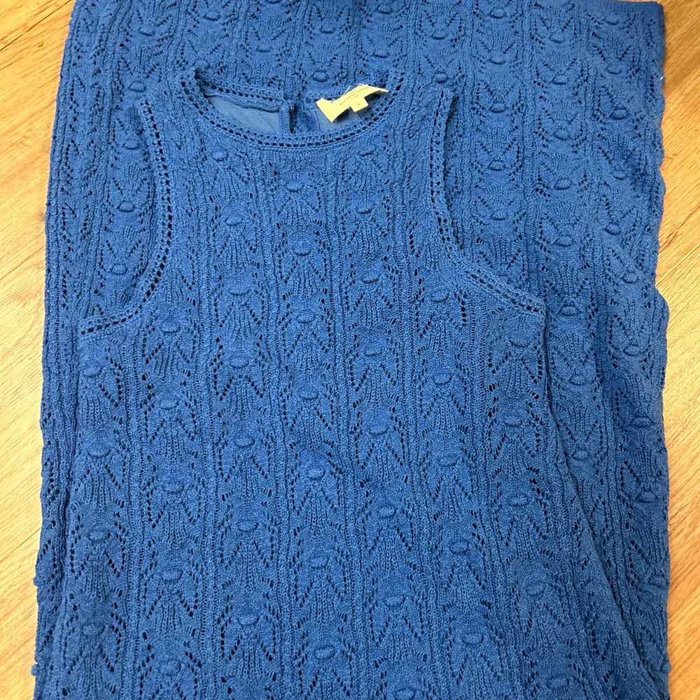 SEZANE Wilma knit dress Small/blue - image 4