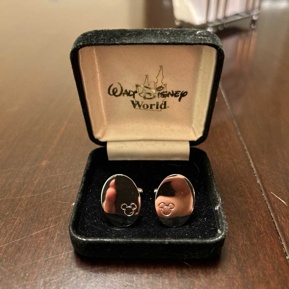 Vintage Walt Disney World Sterling Silver Cufflin… - image 1