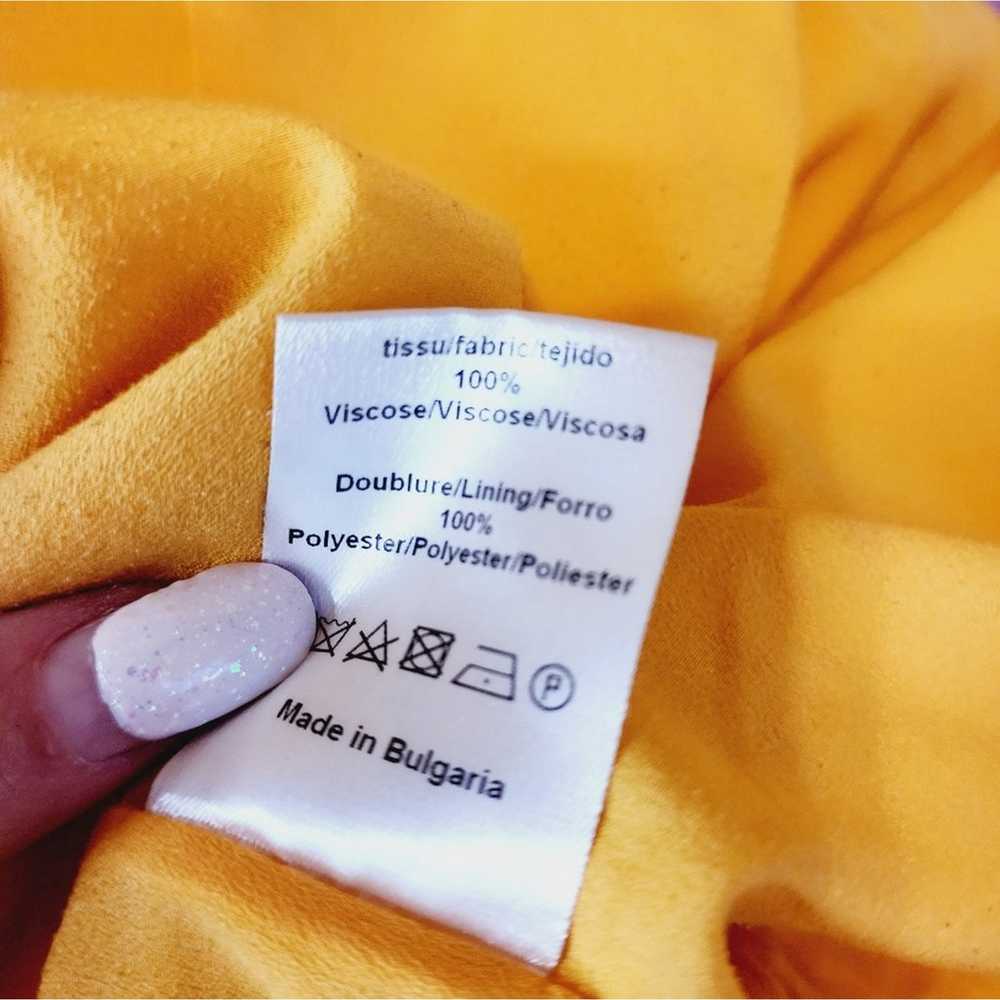 SANDRO PARIS YELLOW PEEK A BOO LINED DRESS SIZE S… - image 7