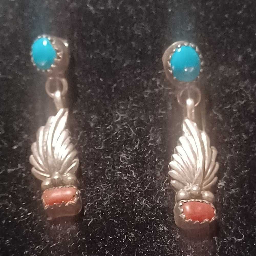 Vintage Navajo earrings - image 3