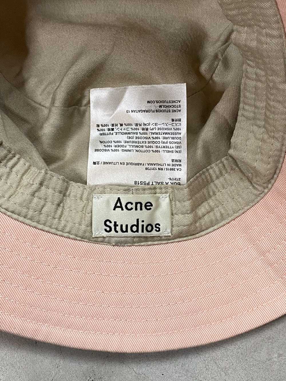 Acne Studios Acne Studios Pink “A” Logo Bucket Hat - image 6