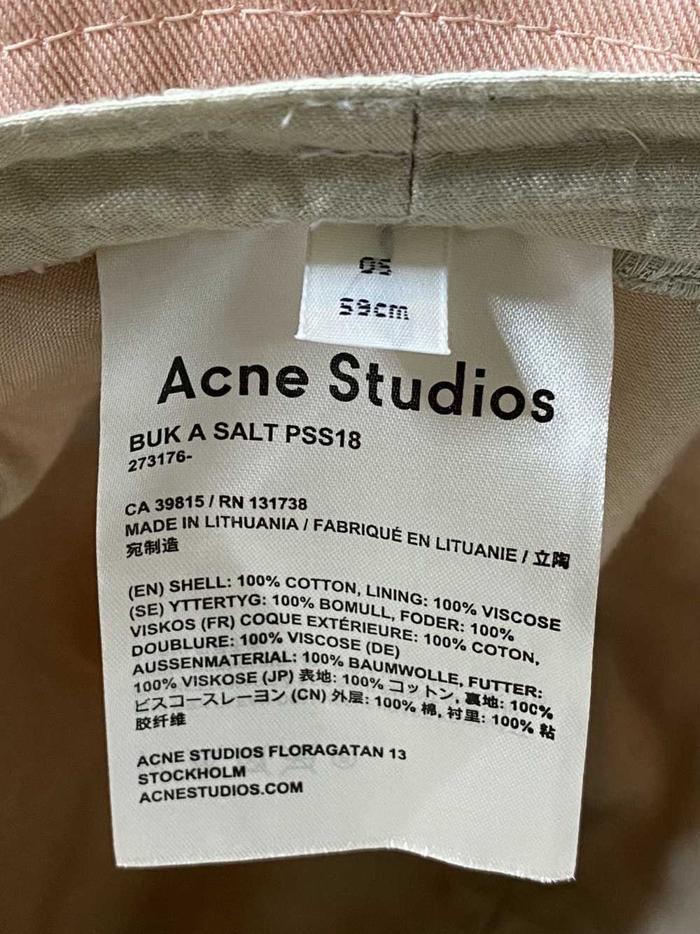 Acne Studios Acne Studios Pink “A” Logo Bucket Hat - image 7