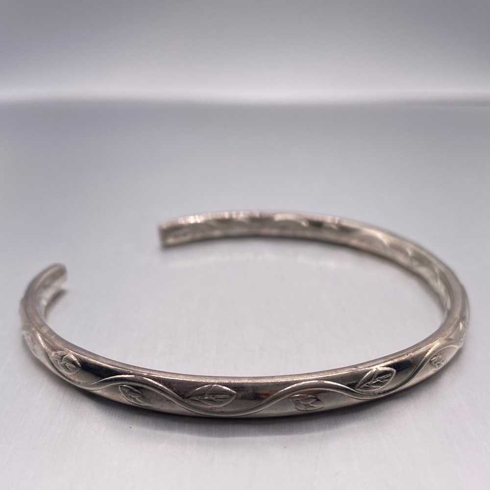 Vintage Japanese Sterling Silver Cuff - image 2