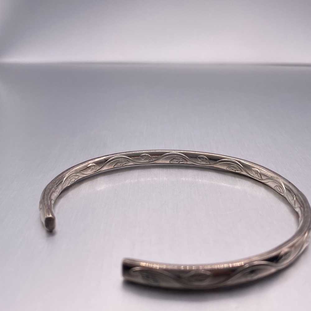 Vintage Japanese Sterling Silver Cuff - image 5