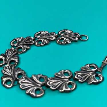 Vintage Art Nouveau sterling silver bracelet