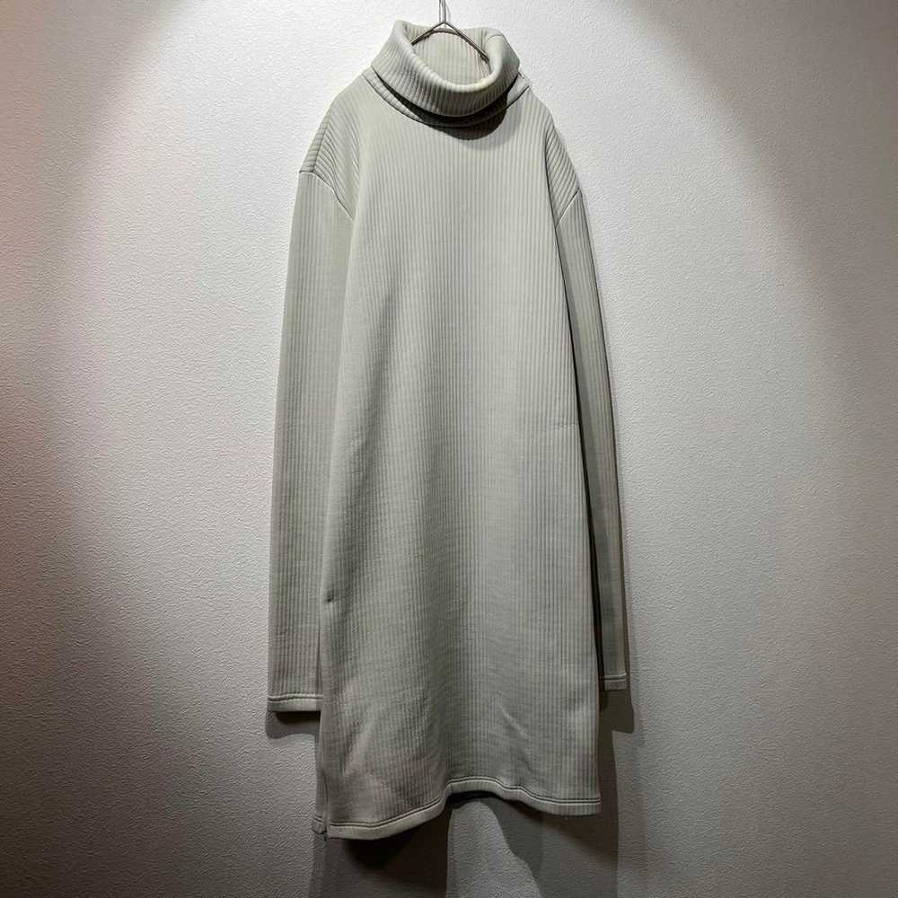 Rare MM6 Turtleneck Zip Slit Ribbed Sweatshirt Dr… - image 4