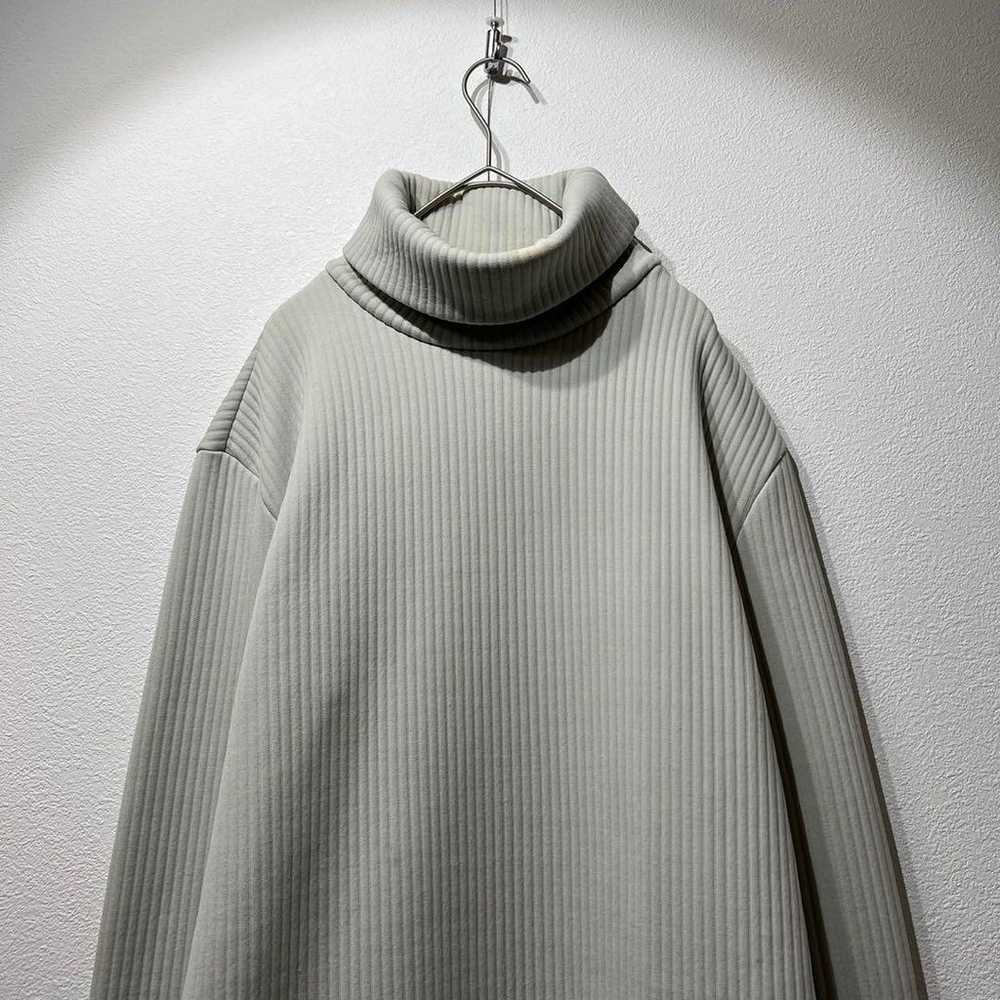 Rare MM6 Turtleneck Zip Slit Ribbed Sweatshirt Dr… - image 5