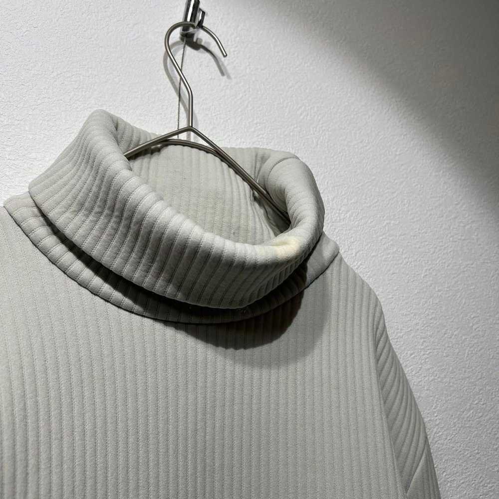 Rare MM6 Turtleneck Zip Slit Ribbed Sweatshirt Dr… - image 6