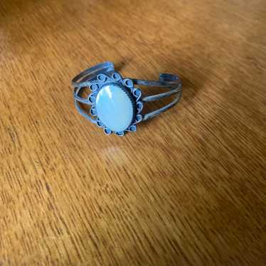 Turquoise and Gerling silver bracelet