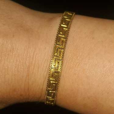 Vintage grosse gold plated bracelet. - image 1