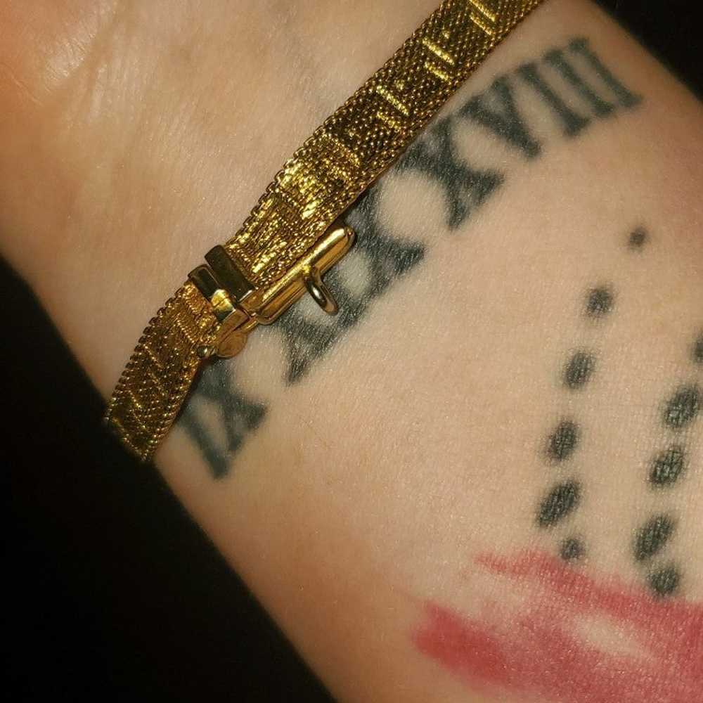 Vintage grosse gold plated bracelet. - image 3