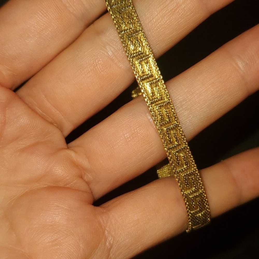 Vintage grosse gold plated bracelet. - image 4