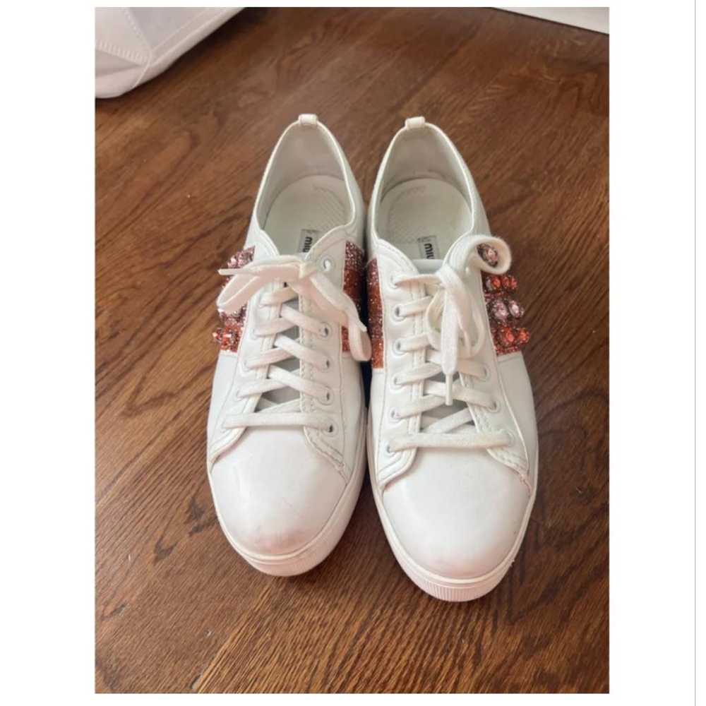 Miu Miu Leather trainers - image 2