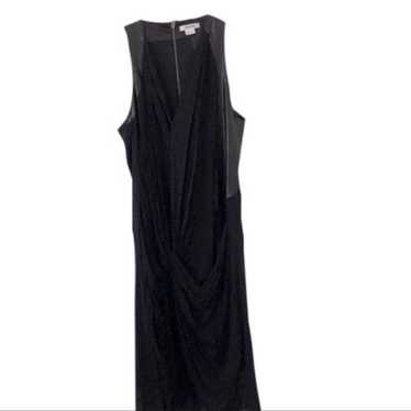 Hemut Lang Leather Silk Sleeveless Dress Size 4 - image 1