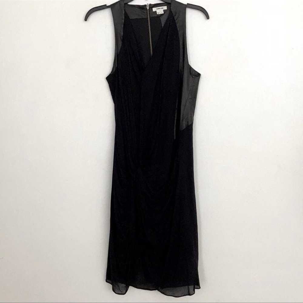 Hemut Lang Leather Silk Sleeveless Dress Size 4 - image 3