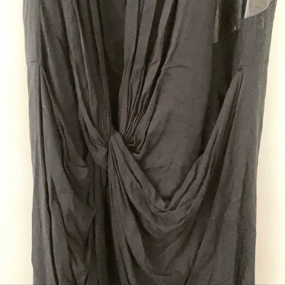 Hemut Lang Leather Silk Sleeveless Dress Size 4 - image 6