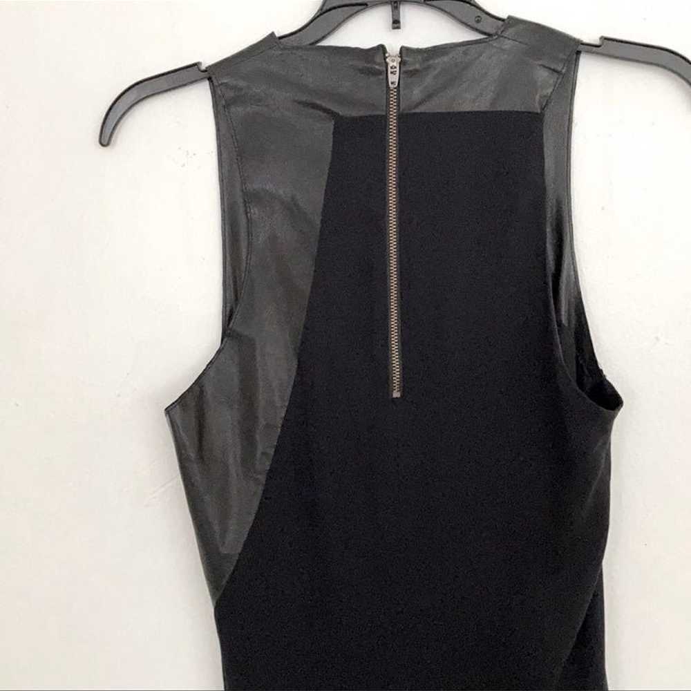 Hemut Lang Leather Silk Sleeveless Dress Size 4 - image 7