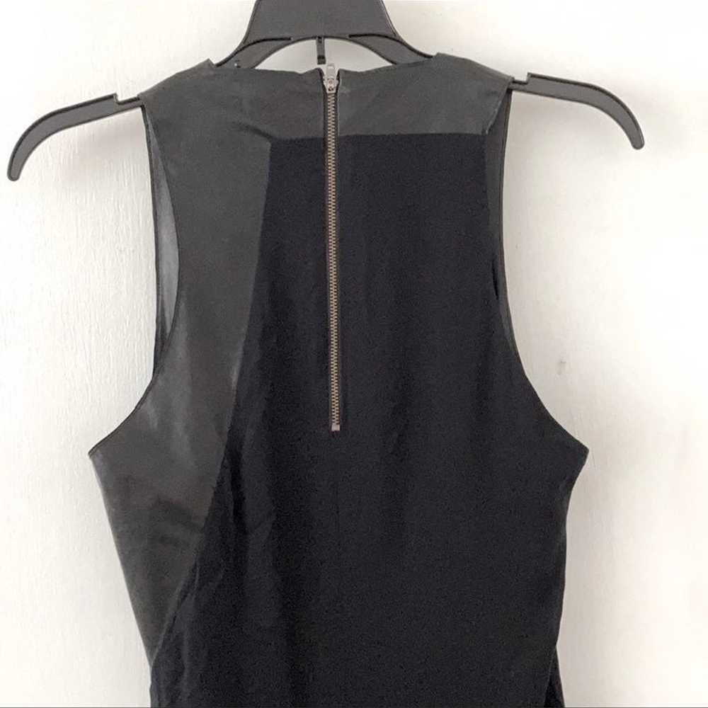 Hemut Lang Leather Silk Sleeveless Dress Size 4 - image 8