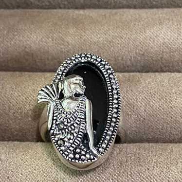 Beautiful Vintage 925 BBJ  Sterling Silver Ring 5