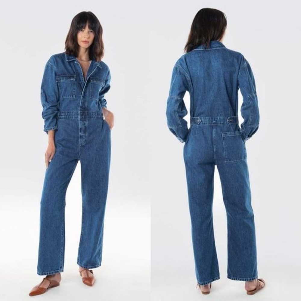 NWOT Etica Larsen Utility Denim Jumpsuit Long Sle… - image 4