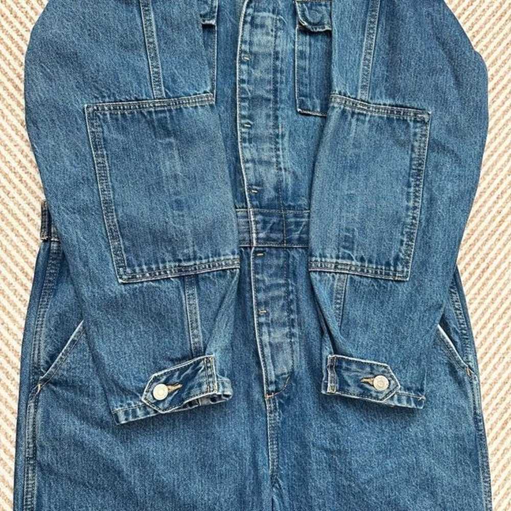 NWOT Etica Larsen Utility Denim Jumpsuit Long Sle… - image 8