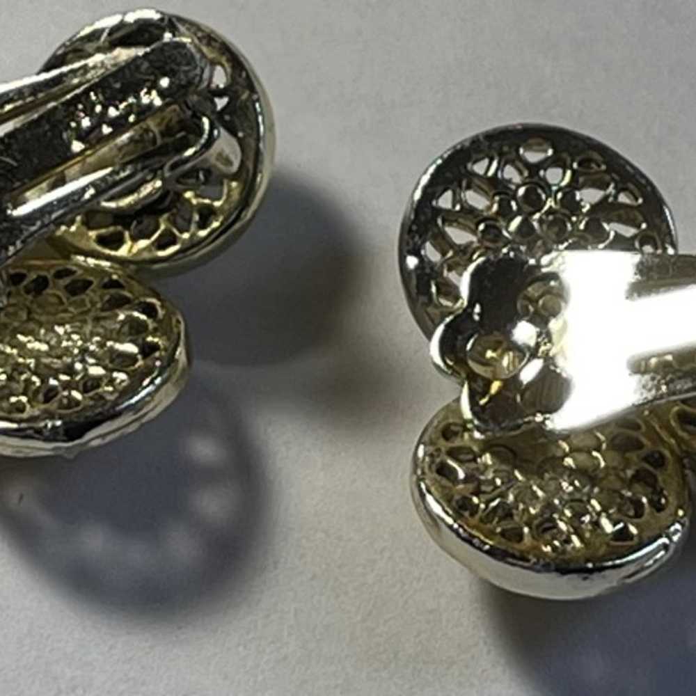 VINTAGE CORO CLIP ON EARRINGS - image 5