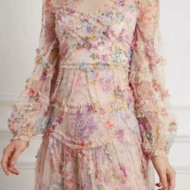 Needle and thread floral ruffle dress