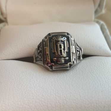 Jewelry1936 class ring sterling - Gem