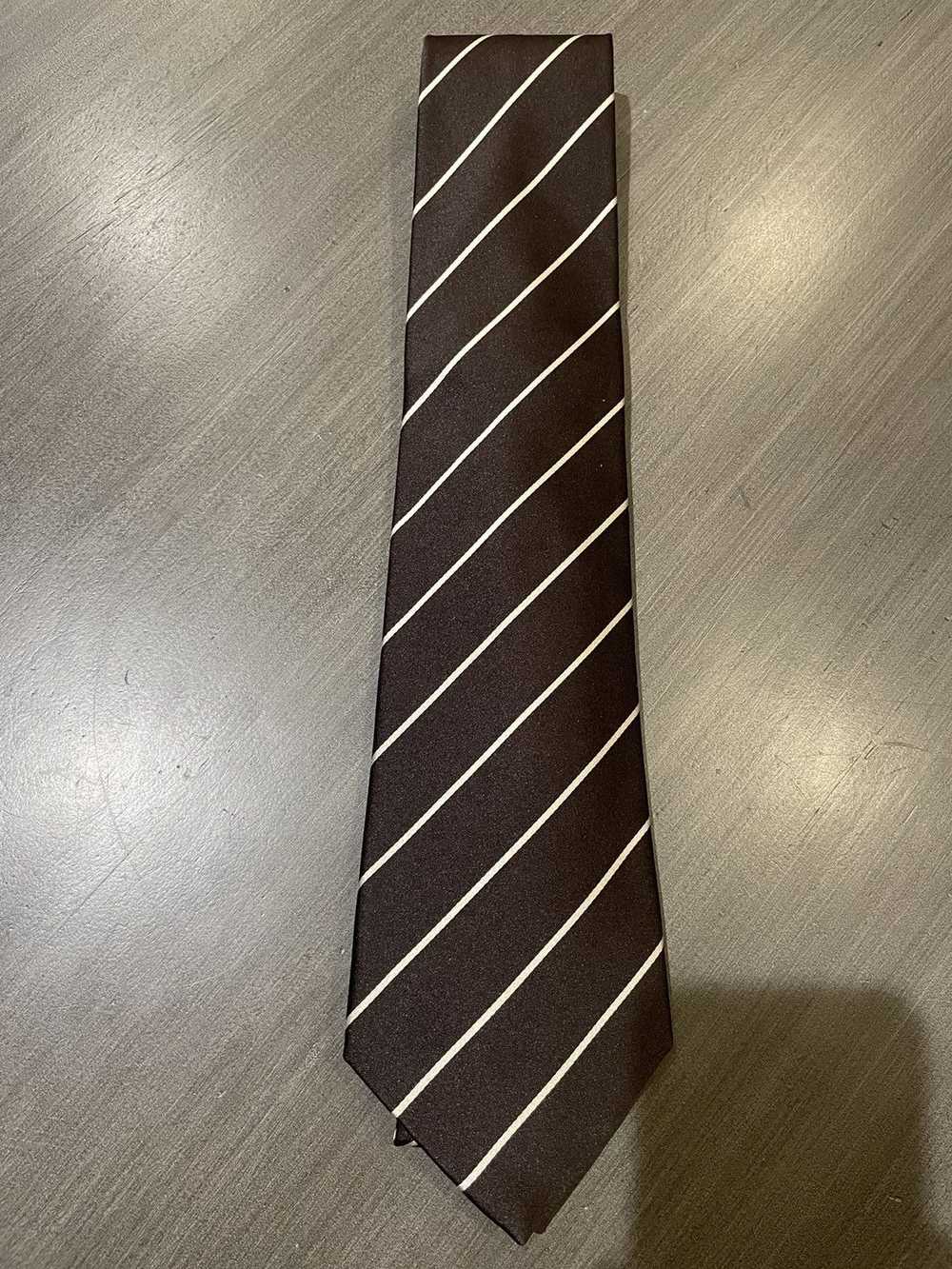 Ralph Lauren Purple Label Rep Stripe Silk Tie - image 1