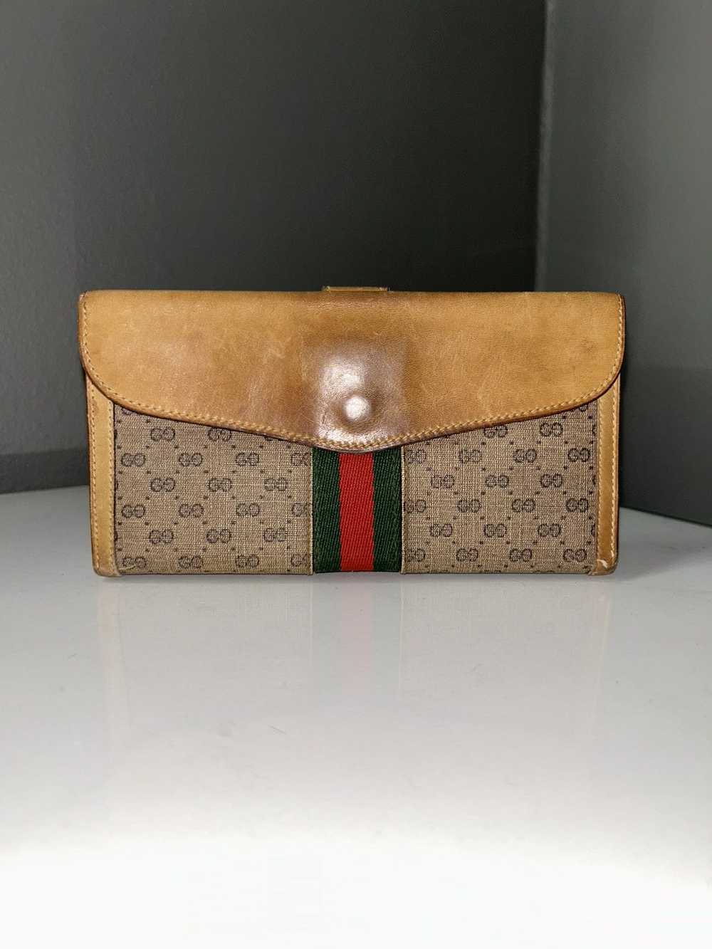 Gucci Gucci Vintage 1970’s Micro GG Monogram Sher… - image 10