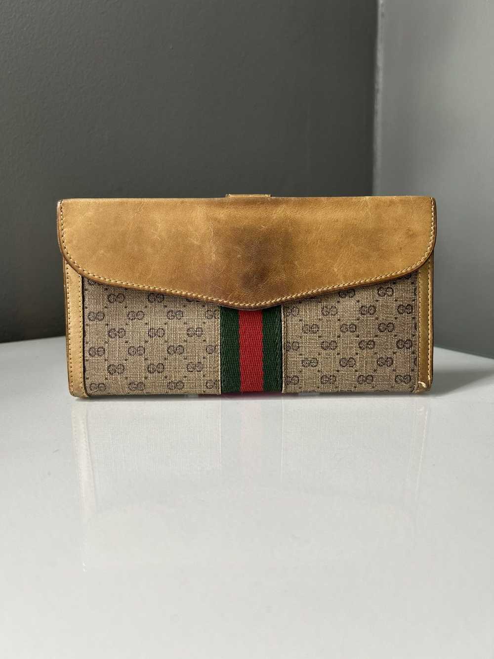 Gucci Gucci Vintage 1970’s Micro GG Monogram Sher… - image 11