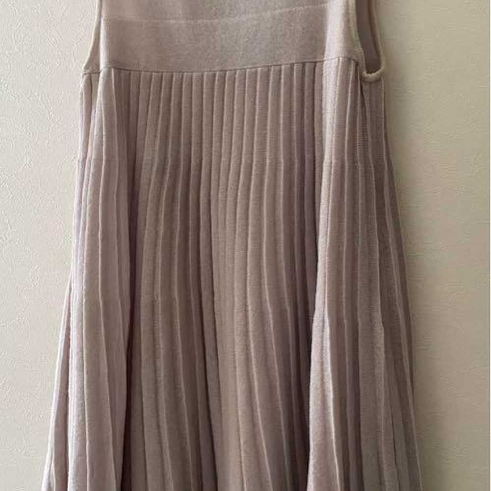 - Foxy Boutique Pleated Linen Blend Dress in Beig… - image 2