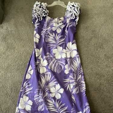 LONG HAWAIIAN DRESS 100% COTTON SIZE M - image 1