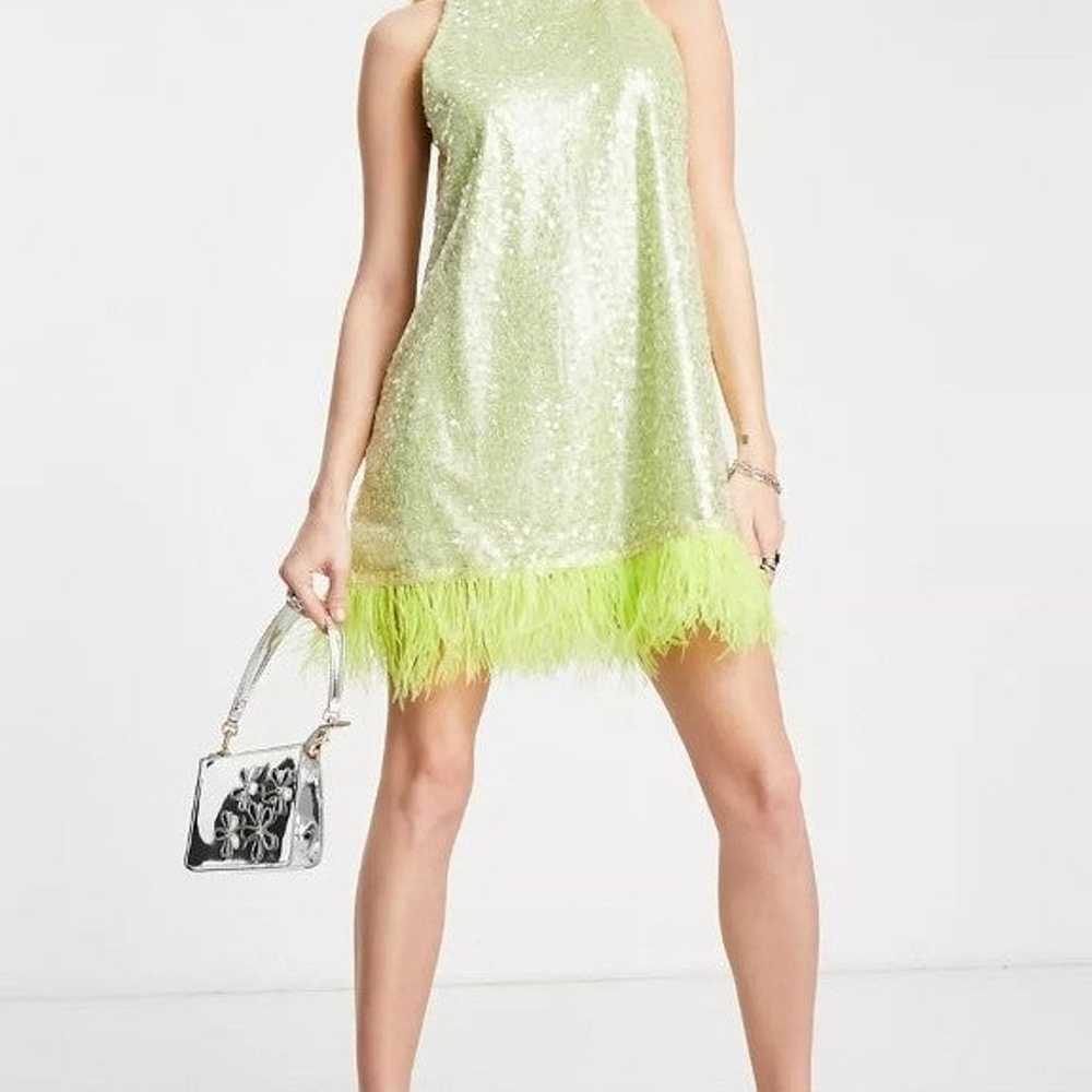 Nwots Amy Lynn Mini  sequin Dress sz. M - image 3