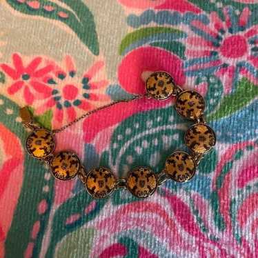 Vintage Gold and Blue Bracelet