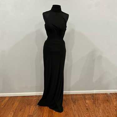 MAC DUGGAL 26118 high neck Gown black 10