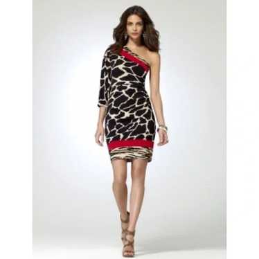 Cache Animal Print One Shoulder Dress - image 1