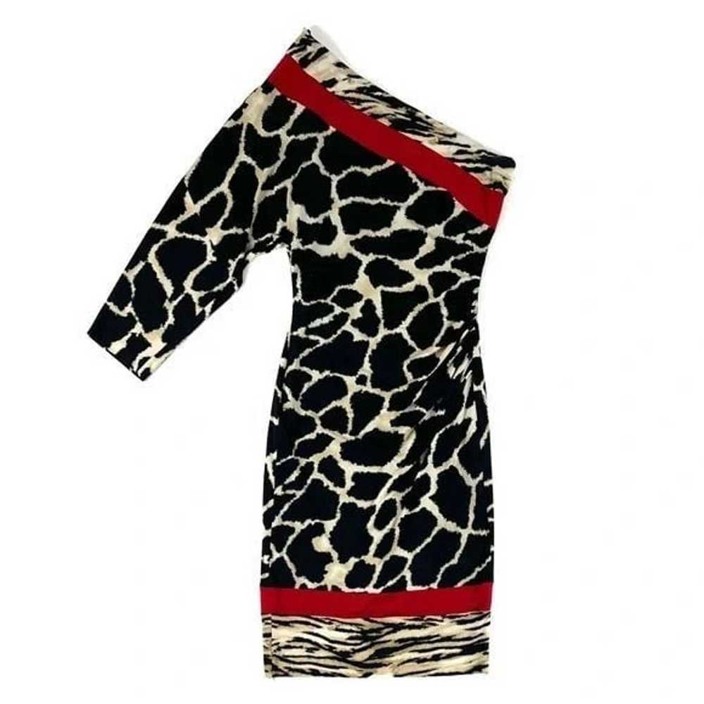 Cache Animal Print One Shoulder Dress - image 2