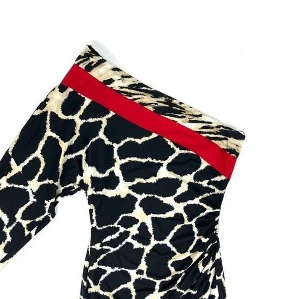 Cache Animal Print One Shoulder Dress - image 4