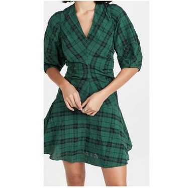 Tanya Taylor Emmaline Plaid Dress in Green - image 1